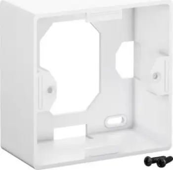 Strehë sipërfaqësore Goobay Keystone, për panele 80x80 mm, 2 ose 3 porta, e bardhë