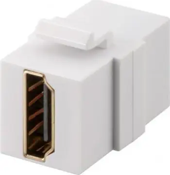 Modul Keystone Goobay me 2 porta HDMI, 4K 60Hz, i bardhë