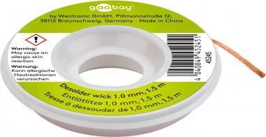 Fitil saldimi Goobay 45245, 1mm, 1.5m, bakri - 1