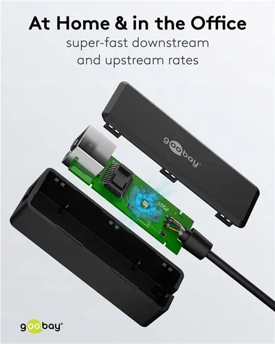 Adapter rrjeti Goobay USB C në Ethernet, USB 3.1, 1 Gbit/s, i zi - 5