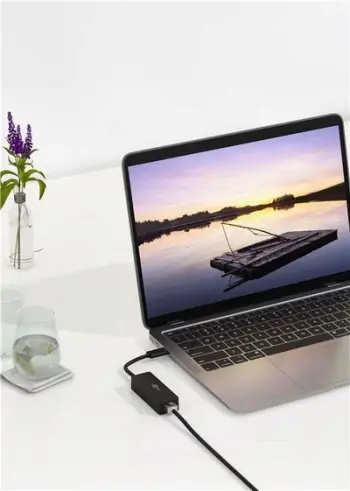 Adapter rrjeti Goobay USB C në Ethernet, USB 3.1, 1 Gbit/s, i zi