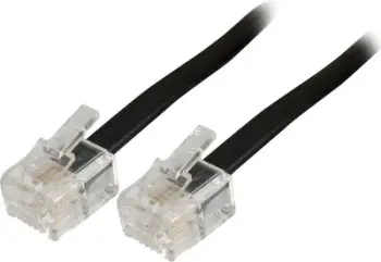 Kabllo telefoni Goobay, 6 m, e zezë (50318)