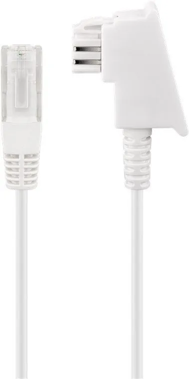 Kabllo DSL VDSL Goobay, për ruter, RJ45 në TAE, e bardhë - 1