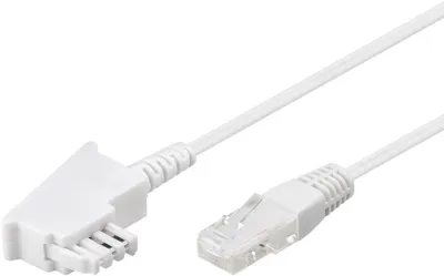 Kabllo DSL VDSL Goobay, për ruter, RJ45 në TAE, e bardhë - 3