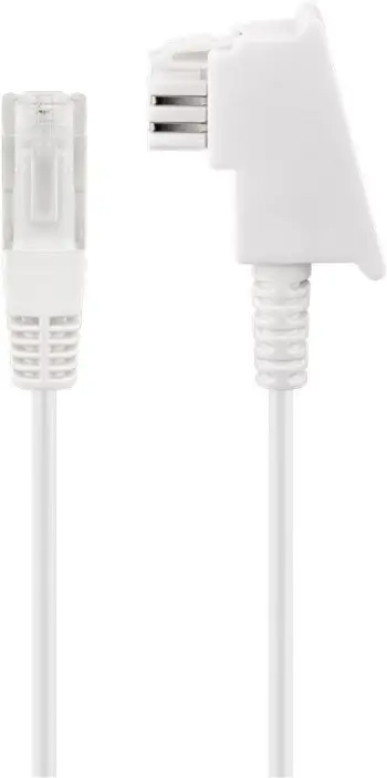 Kabllo DSL VDSL Goobay, për ruter, RJ45 në TAE, e bardhë