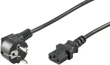 Kabllo energjie Goobay Schuko, F CEE 7/7 IEC C13, 1.5 m, e zezë (68604)