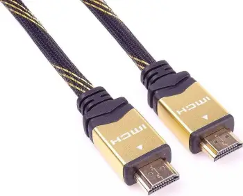 Kabllo HDMI në HDMI PremiumCord, 5m, e artë