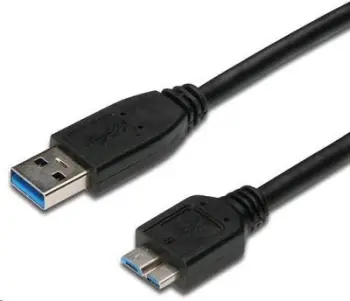 Kabllo PremiumCord USB-A - microUSB, 2m, e zezë