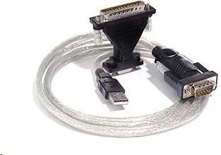 Kabllo PremiumCord USB A - RS 232, USB, e zezë - 1