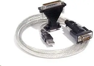 Kabllo PremiumCord USB A - RS 232, USB, e zezë