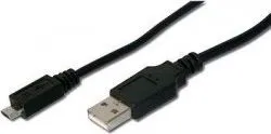 Kabllo PremiumCord USB-A - microUSB, 1.5m, e zezë - 1