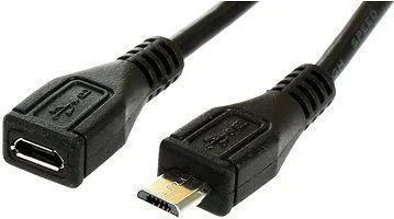 Kabllo lidhëse PremiumCord, mikro USB 2.0, 2m, e zezë - 1