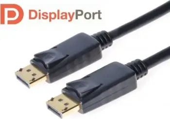 Kabllo PremiumCord 2x DisplayPort, 1m, e zezë