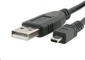 Kabllo USB PremiumCord USB A - miniUSB KU2M2D, 2m, e zezë