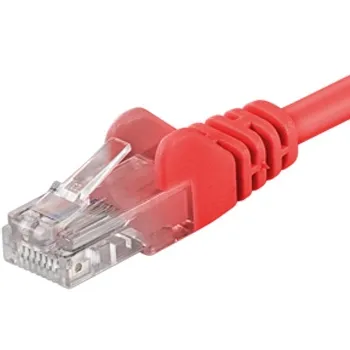 Kabllo Patchcable UTP, RJ45-RJ45, level CAT6, 3m, e kuqe - 1