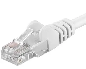 Kabllo PremiumCord Patch UTP RJ45-RJ45, level 5e, 10m, e bardhë