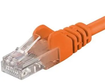 Kabllo Patchcable UTP, RJ45-RJ45, level 5e, 5m, portokalli - 1