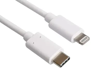 Kabllo e të dhënave dhe energjie PremiumCord, Lightning në USB-C, me certifikim MFi për Apple iPhone / iPad, 0.5m, e bardhë