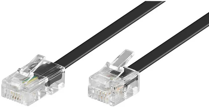 Kabllo Premium RJ45 - RJ11, 3m, e zezë - 1