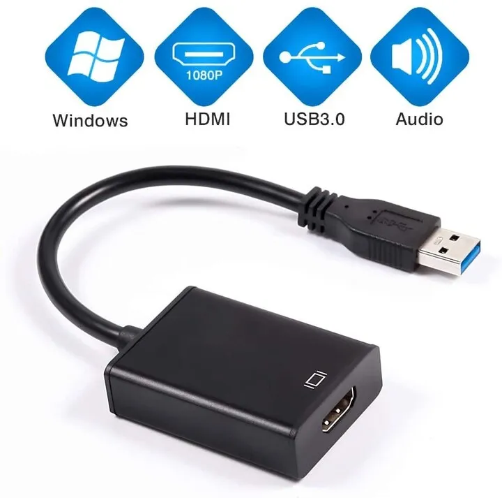 Përshtatës PremiumCord USB 3.0 për HDMI me audio - 2