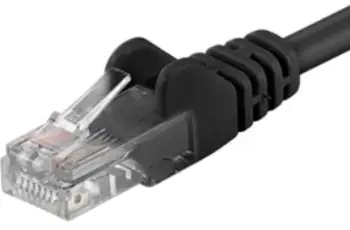 Kabllo PremiumCord Patch UTP RJ45-RJ45 niveli 5e, 7m, e zezë