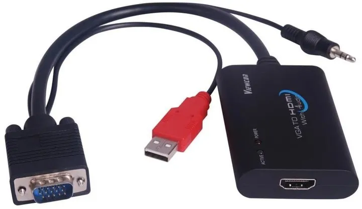 Kabllo PremiumCord VGA + Audio në HDMI - 1