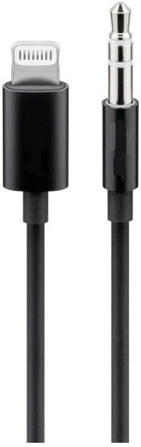 Kabllo audio PremiumCord, Lightning në 3.5mm stereo jack, 1m, e zezë - 1