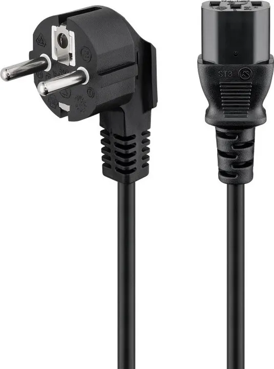 Kabllo PremiumCord 230V, 0.5m, e zezë - 5
