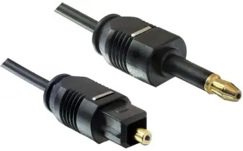 Kabllo PremiumCord Optical Audio, 3.5mm Mini Toslink - Toslink, OD: 2.2mm, 3m, e zezë