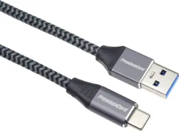 Kabllo USB PremiumCord ku31cs1, USB A në USB C, 1 m, e zezë gri