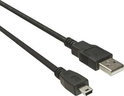 Kabllo USB PremiumCord USB A në mini USB, 0.5 m, USB 2.0, i zi - 1