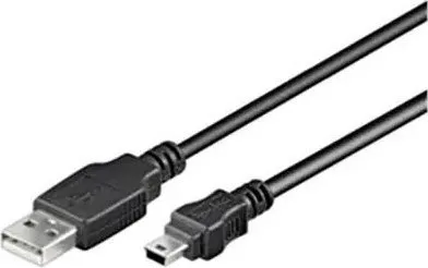 Kabllo USB PremiumCord USB A në mini USB, 0.5 m, USB 2.0, i zi - 3