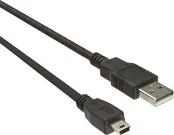 Kabllo USB PremiumCord USB A në mini USB, 0.5 m, USB 2.0, i zi