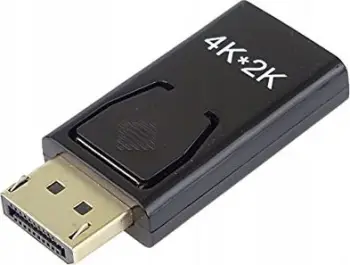 Adapter DisplayPort në HDMI PremiumCord, 4K 30Hz, pozicion mashkull në femër, i zi