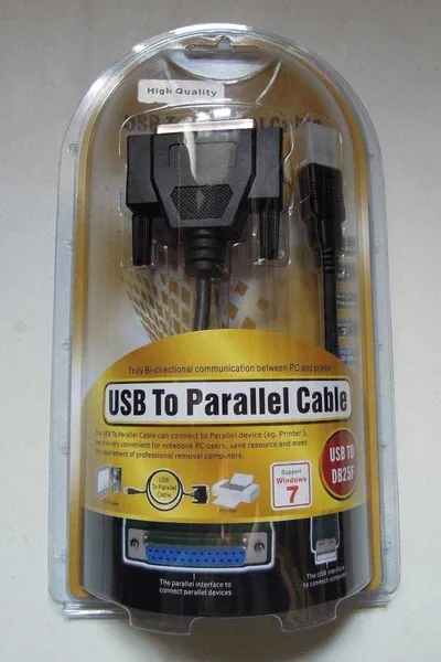 Kabllo USB PremiumCord USB A në DB25, 1 m, e zezë - 3