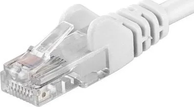 Kabllo rrjeti PremiumCord Patch, CAT6 UTP, RJ45 0.25m, e bardhë - 1