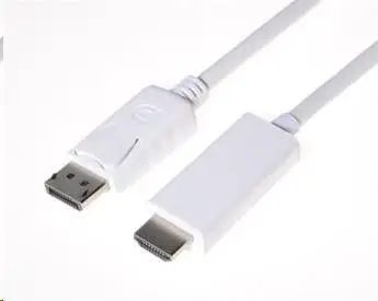 Kabllo PremiumCord DisplayPort - HDMI, 2m, i bardhë