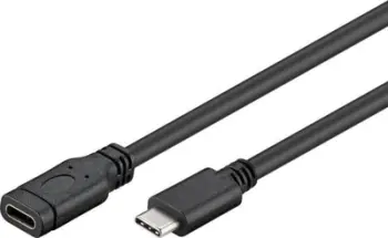 Kabllo USB PremiumCord, USB C në USB C, 1 m, i zi