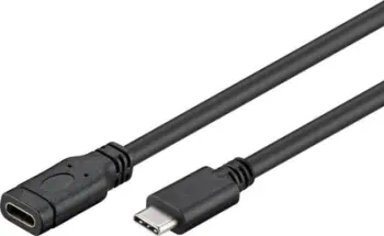 Kabllo USB PremiumCord USB C në USB C, 2 m, USB 3.1, i zi