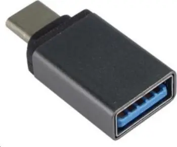 Adapter USB PremiumCord USB C në USB A, gri