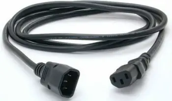 Kabllo energjie PremiumCord C13-C14, 230V, 1m, e zezë