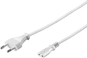 Kabllo e rrymës PremiumCord, 3 m, 250 V, e bardhë