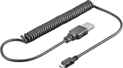 Kabllo Premium USB nga USB-A - microUSB, 1 m, e zezë - 1
