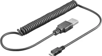 Kabllo Premium USB nga USB-A - microUSB, 1 m, e zezë