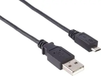 Kabllo USB PremiumCord USB A në micro USB, 0.2 m, e zezë