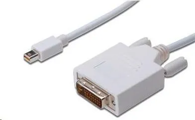 Kabllo PremiumCord DisplayPort Mini - kabllo DVI-D, 2m, e bardhë - 1