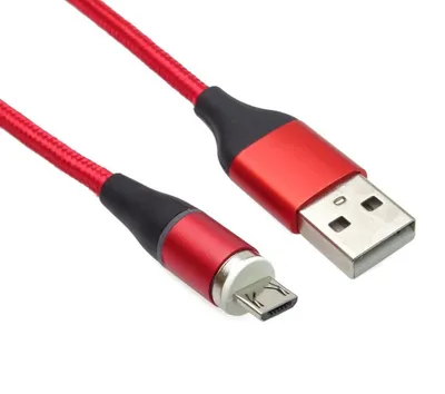 Kabllo USB PremiumCord ku2m1fgr, USB A në microUSB dhe USB C, 1 m, e kuqe - 2