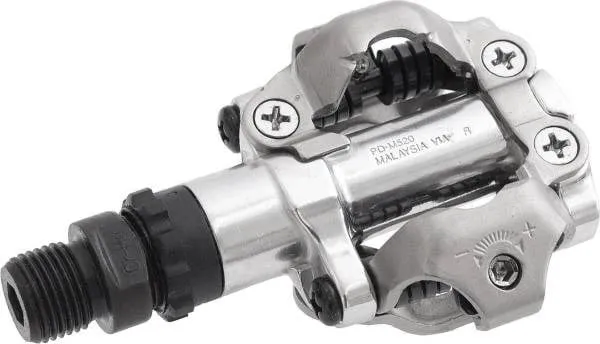Pedale biçiklete SHIMANO SPD PD-M520, argjendtë - 1