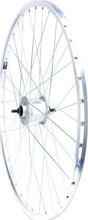 Rrotë e përparme biçiklete Shimano, 28", dinamo 6V 3W, argjendtë - 1