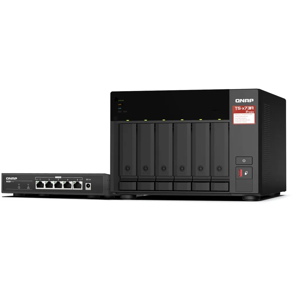 NAS server QNAP TS-673A-SW5T, i zi - 1